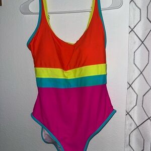One-Piece Swimsuit - Bright Multicolor